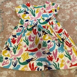 Mini Boden 5/6 Multicolor Mermaid Print Dress